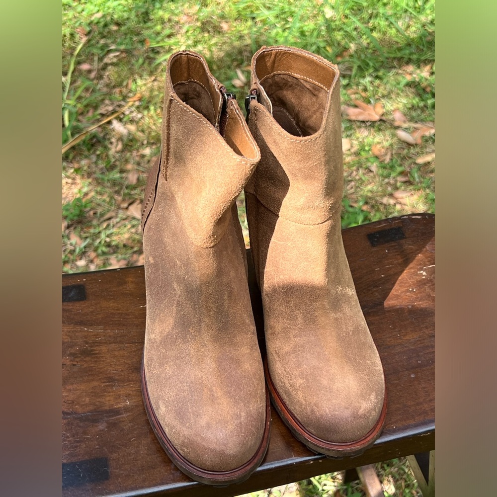 Sam Edelman Franklin Whiskey leather boots size 8.5